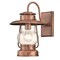 Westinghouse Fixture Wall Outdoor 60W Santa Fe Lantern Washed Copper Clear Seeded Glass 6373100 - alternate 5